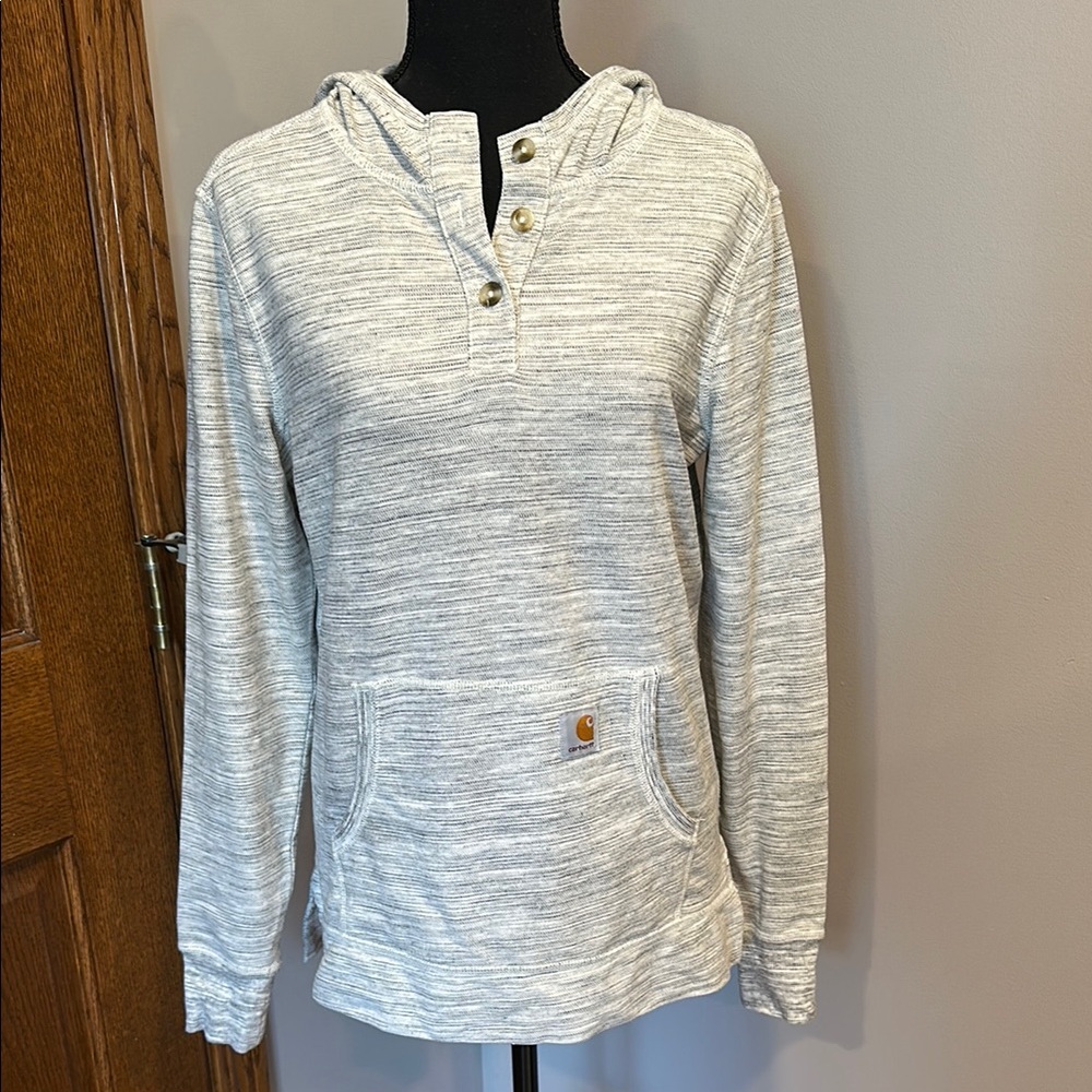 Carhartt Gray Long Sleeve Relaxed Hoodie